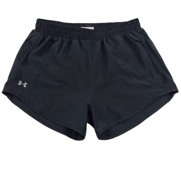 Under Armour Womens Size XS Black Loose Fly By 2.0 HeatGear Running Shorts - Picture 1 of 10